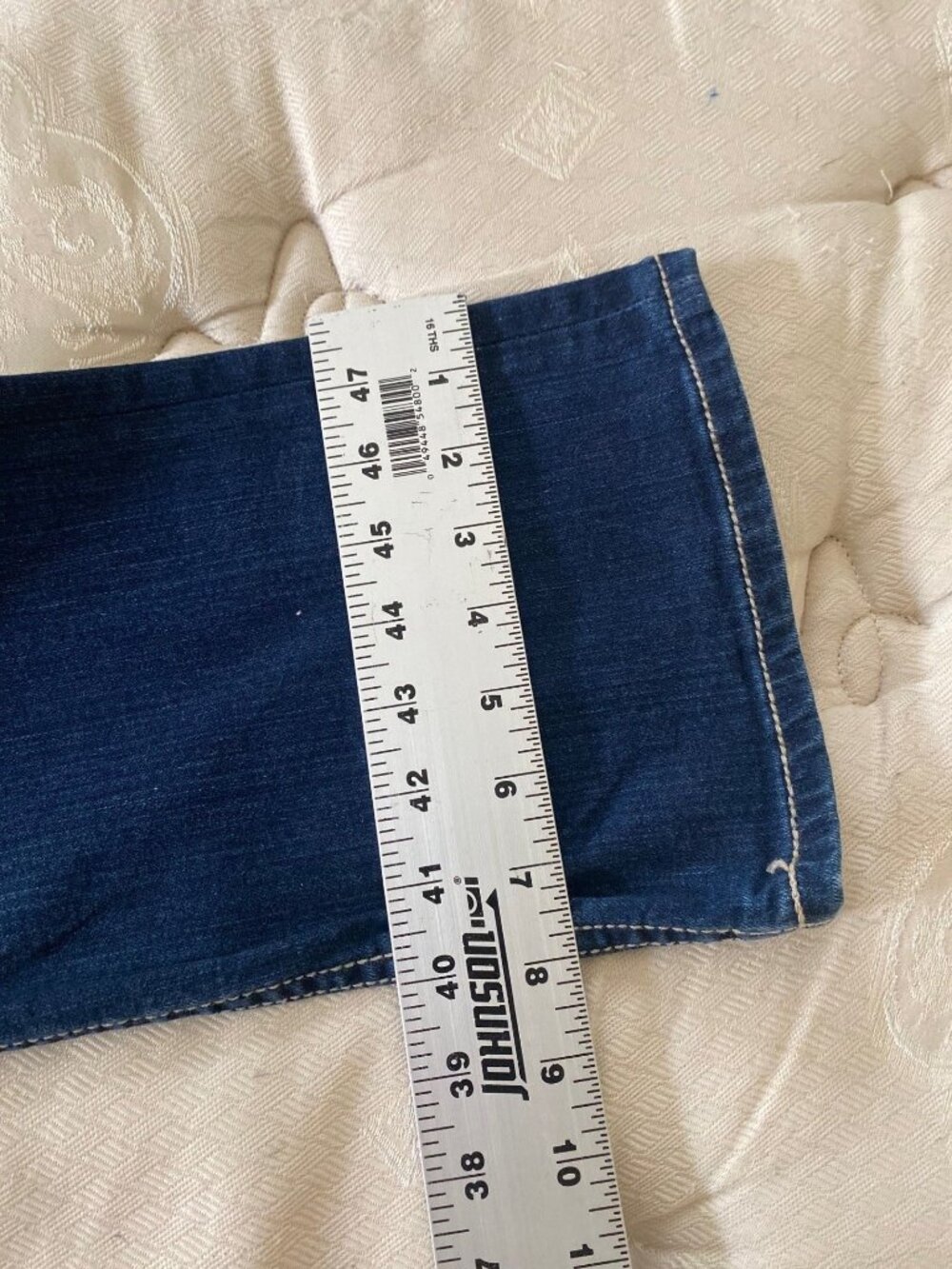 BKE Denim Payton Boot Cut Jeans size 31R X 31.5 Shiny Sequined 5 Pockets - Picture 9 of 11